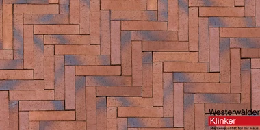 Westerwalder Klinker Design Rot blau